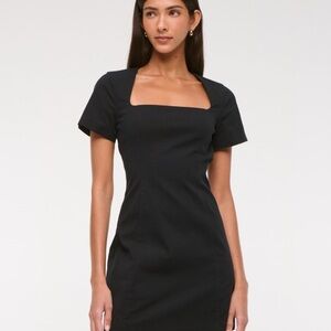 NWT Abercrombie & Fitch Elegant Short-Sleeve Stretch Mini Dress